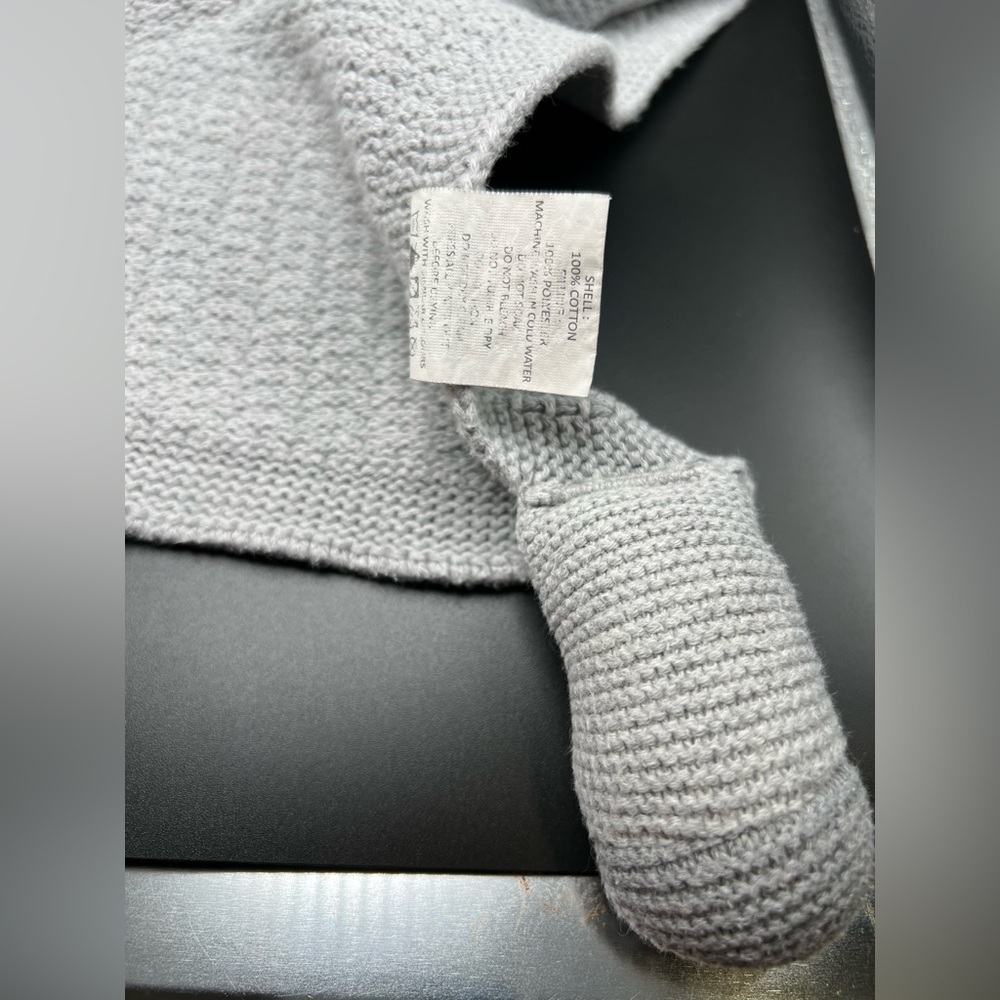 Mud Pie  Mudpie Knitted Gray Elephant Lovey Security Blanket - Picture 8 of 15